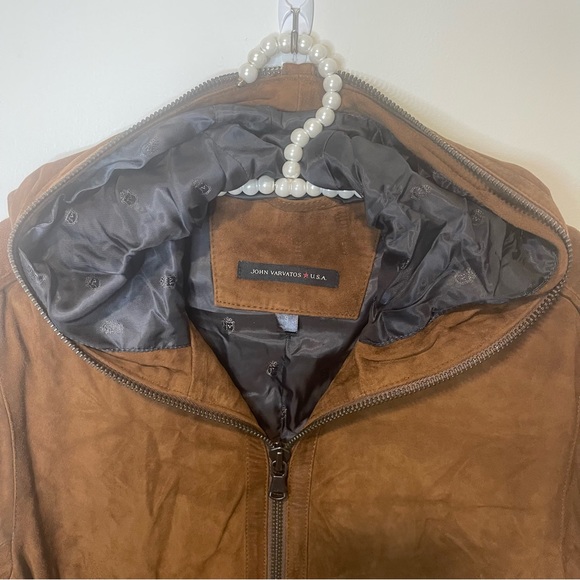John Varvatos Star USA Suede Jacket - Picture 7 of 14